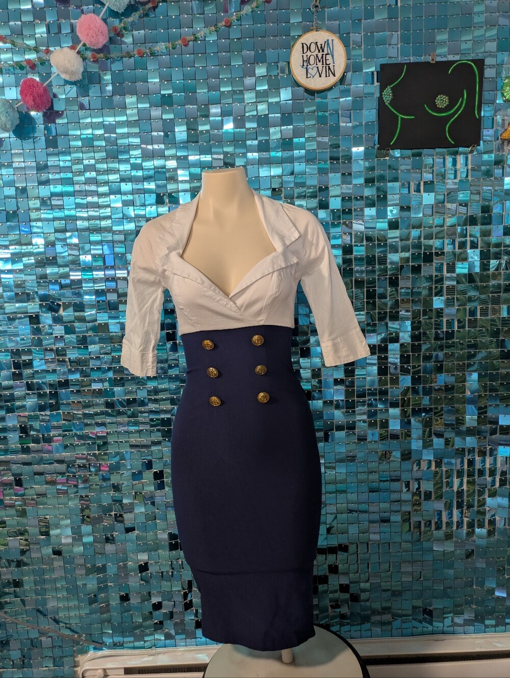 Sailor Wiggle Dress